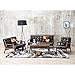 Baxton Studio 3-Piece Mid-Century Masterpieces Sofa Set, Brown