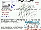 Foxy Mate Cuba Saltwater Crab Traps 12 Pack Bulk