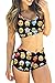 Dearlovers Women Printed Racer Back Sporty Simsuit Short Swimwear