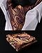 SetSense Men's Paisley Jacquard Woven Self Cravat Tie Ascot Set One Size Orange / Navy Blue
