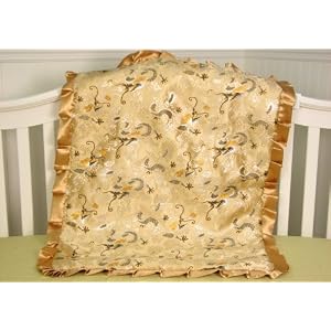 New Boutique Golden Dragons Silky Blanket