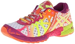 ASICS Women's Gel-Noosa Tri 9 Running Shoe,White/Flash Yellow/Plum,9 M US