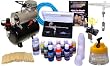 MULTI-PURPOSE AIRBRUSH KIT-w/Compressor/Createx Paint MULTI-PURPOSE AIRBRUSH KIT-w/Compressor/Createx Paint