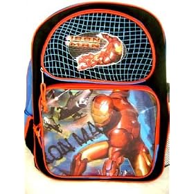 Iron Man Large Backpack Water Bottle by