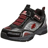 Skechers Little Kid/Big Kid Rift - Fault Sneaker,Charcoal/Black,4 M US Big Kid