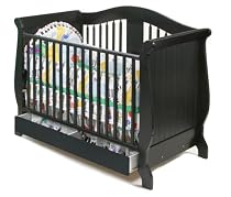 Stork Craft Aspen Stages Crib With Drawer in Black