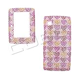Handmade Hearts Love Bling Crystal Diamond Stone Pink Protective Cover Case for Sharp Sidekick 2008