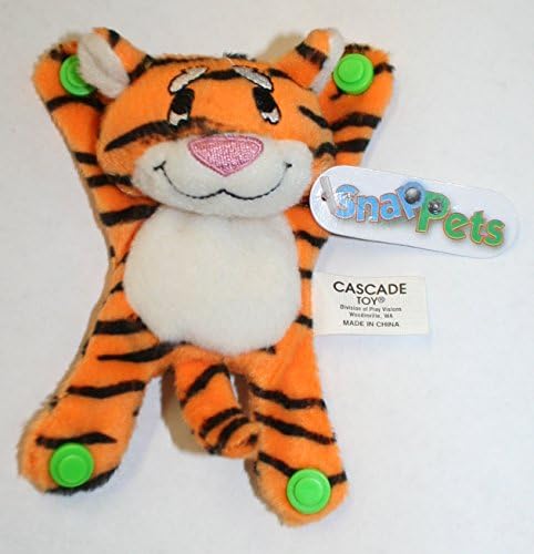 Plush Snap Pets ~ Snap to Hair, Backpacks, Hand Bags, Purses and More.... (Malay the Tiger)