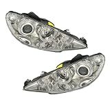 Produkt-Bild: Angel Eyes Scheinwerfer Set + Motoren f&uuml;r elektr. Lwr., passend f&uuml;r Peugeot 206, Mod. Bj. 8/98-7/06, Ausf&uuml;hrung: Klarglas Chrom.