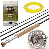 Deluxe 9' 8 Weight Bass Fly Fishing Outfit: Mystic Rod, M-60 Fly Reel and Bass Taper Fly Line