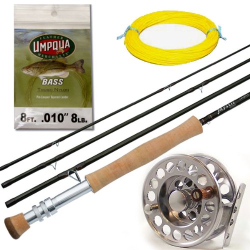 Compare Prices Deluxe 9 7 Weight Bass Fly Fishing Outfit Mystic Rod M