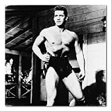 Gordon Scott B&W Matte Photograph - 12x12 Inches (Tarzans Hidden Jungle)