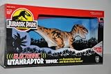 ELECTRONIC UTAHRAPTOR "RIPPER" - JURASSIC PARK - 16" long dinosaur with Capture Gear, screaming sound & kick-slash action!