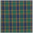 Durable Flat Weave 100% Cotton Colorful Blue and Green Plaid Tablecloth 60x60 Inches