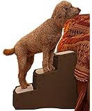 Pet Gear Easy Step III Extra Wide Pet Stairs, 3-step/for cats and dogs up to 200-pounds, Chocolate