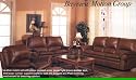 2 PCs Bayview Motion Leather Sofa and Recliner Set