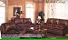 2 PCs Bayview Motion Leather Sofa and Recliner Set