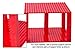 Strictly Briks Compatible with Lego Classic Stackable Baseplates, Building Bricks for Towers, Shelves, and More, 100% Compatible with All Major Brands, Red, 4 Base Plates & 30 Stackers, 6x6 Inches