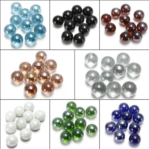 10X Gorgeous Glass Marbles 16mm Beads Balls Fish Tank Decoration.