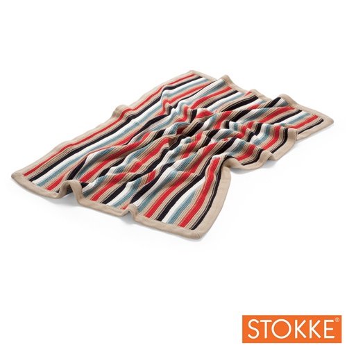 Stokke Xplory Knitted Blanket, Red/Multi