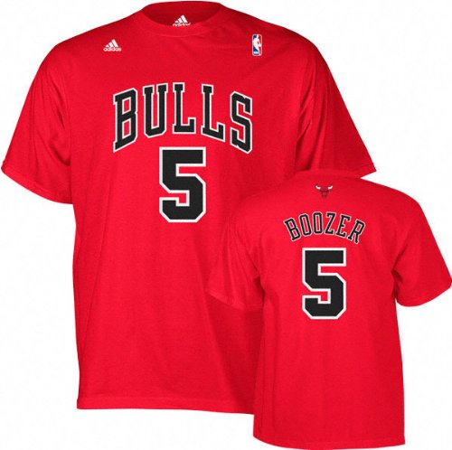 Carlos Boozer adidas Red Name and Number Chicago Bulls Youth T-Shirt
