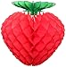 3-pack Extra-Large 16 Inch Honeycomb Tissue Paper Strawberry Fruit Party Decoration