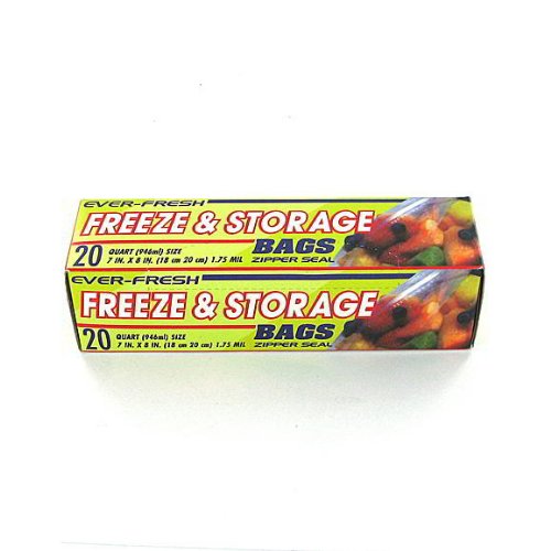 24 Packs of 20 Zipper Seal Bags