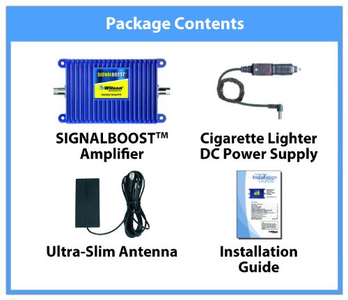 SignalBoost: Signal Booster and Wireless RF Power Amplifier System is a Reception Boost Kit for all CDMA, TDMA, GSM, and PCS phones (Wilson 811210)