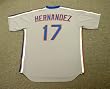 KEITH HERNANDEZ New York Mets 1987 Majestic Cooperstown Throwback Away Baseball Jersey