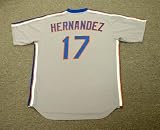 KEITH HERNANDEZ New York Mets 1987 Majestic Cooperstown Throwback Away Baseball Jersey, MEDIUM