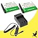 Two Halcyon 1200 mAH Lithium Ion Replacement Battery and Charger Kit for Samsung BP-70A and Samsung ST150F, DV150F, AQ100, WP10, ES80, ES90, ES91, MV800, PL20, PL90, PL100, PL120, PL170, PL200, SL50, SL600, SL605, SL630, ST60, ST65, ST66, ST68, ST76, ST77, ST80, ST88, ST90, ST95, ST100, ST700, DV100, DV101, TL105, TL110, TL205 Digital Cameras
