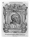 Historic Print (L): [Leone Battista Alberti, 1404-1472, bust portrait, facing right, withornate border]