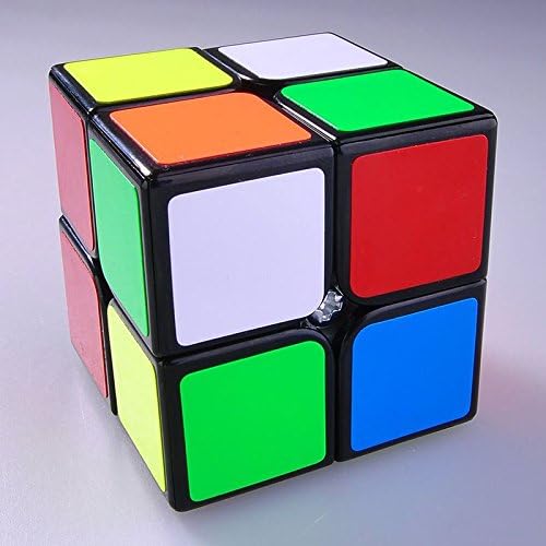 2x2x2 Speed Magic Cube Puzzle Smooth Black Brain Teaser Gift