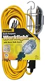 Prime TL010630 16/3 SJTW Metal Guard Work Light, 50-Feet