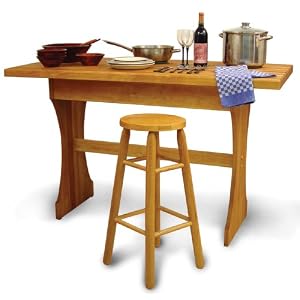 30 High Craftsman Harvest Table by 