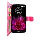 Cellularvilla Wallet Case For LG G Flex 2 H950 H955 LS996 Pu Leather Wallet Card Flip Open Pocket Case Cover Pouch (Pink Glitter)