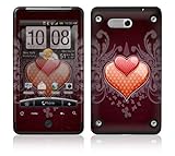 Double Hearts Protective Skin Cover Decal Sticker for HTC Aria Cell Phone