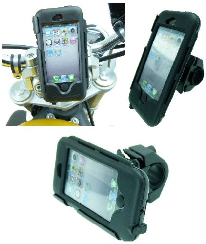 PRO Motorcycle Handlebar Tough Case Mount for Apple iPhone 5, 5S