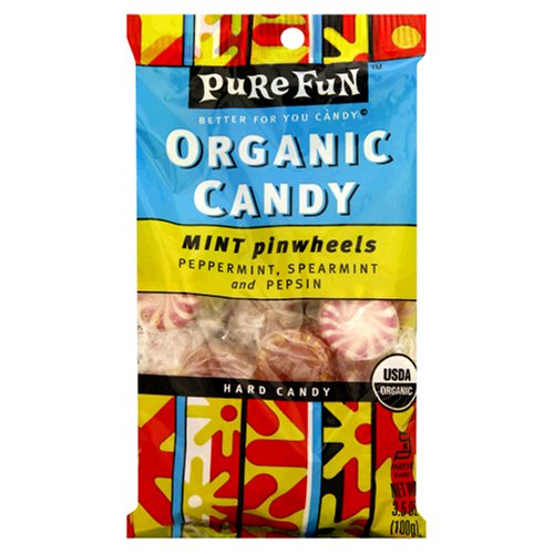 Pure Fun Organic Variety Pack Mint Pinwheels, 3.53-Ounce Units (Pack of 6)