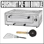 Cuisinart PIZ-100 Pizza Oven Stainless Steel + Accessory Bundle