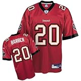 Ronde Barber Jersey: Reebok Red Replica #20 Tampa Bay Buccaneers Jersey - Medium