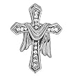 Platinum Diamond Cross Pendant