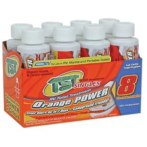 Camco-41191-TST-Orange-Singles-Toilet-Chemical-4-oz-Pack-of-8-