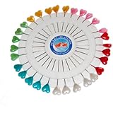 Craft Pin Wheel - Heart Shaped Pins. Sewing Pins.