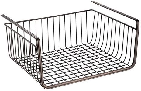InterDesign York Lyra Under-the-Shelf Steel Wire Basket - Bronze (12.5")