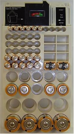 Battery organizer & tester