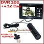 Portable DVR 200 + Sony 580 Helmet Camera ExView HAD CCD V 2.0 . Factory Integrated Stereo Microphone for Extreme Sports & tactical - military use. Long cable reach. Waterproof / Fogproof for motorcyle, bike, skydiving, car racing, gun cam, paintball, airsoft,