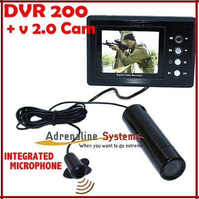 Portable DVR 200 + Sony 580 Helmet Camera ExView