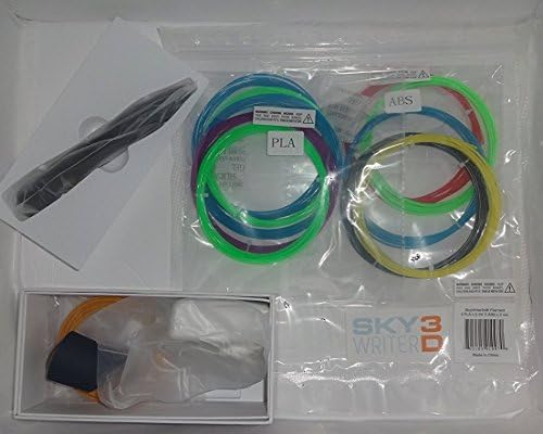 Skywriter 3d Pen Kit with 15 meters of PLA and 15 meters ABS filament 2016 Family Choice Award Winner.Great for 3D Modeling and Drawing
