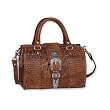 Doctor Bag Handbag Western Tooled Leather American West Purse
